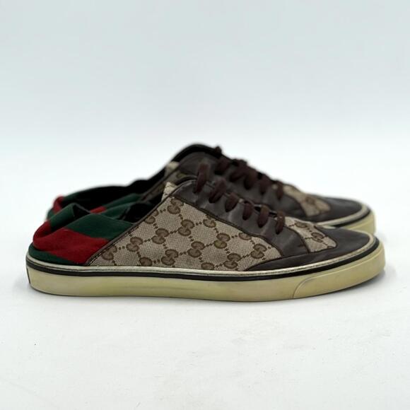 Gucci Coda Guccissima sneakers red green web - Picture 2 of 13
